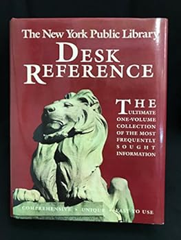 Hardcover New York Public Library Desk Reference Book