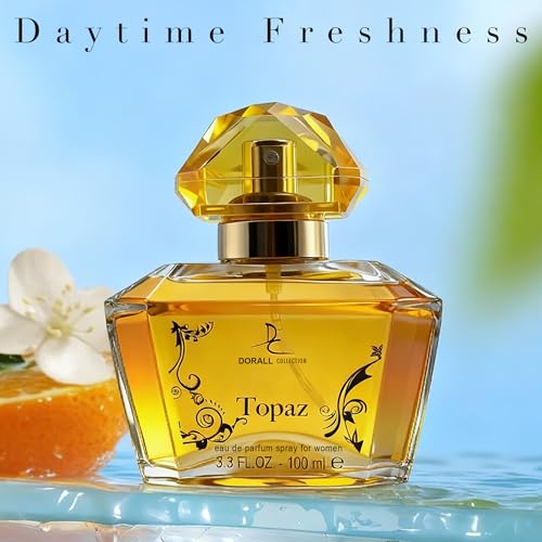 Image of AFLUXE Topaz, Perfume for Women, Long Lasting EDP, Feminine Scent, Delicate Fragrances for Women, Day to Night Wear, 3.4 Fl Oz