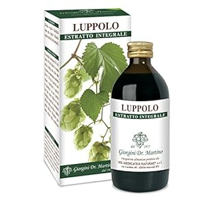 Dr Giorgini Integratore Alimentare, Luppolo Estratto Integrale Liquido Analcoolico – 200 ml