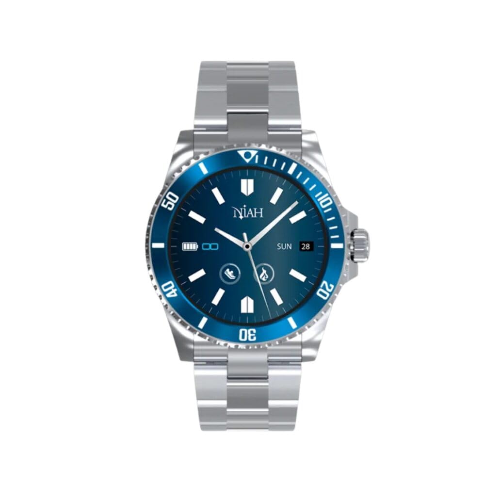 TECHMADE Smartwatch Niah Neptune, orologio digitale uomo – Cinturino in silicone nero Stile Sportivo, Display AMOLED, Monitoraggio Salute e Notifiche, chiamate, notifiche, funzione SOS,