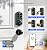 Veise VE017-K Fingerprint Smart Lock with 2 Knobs, App Control, Keyless Entry Front Door Lock with Handle Set, Electronic Digital Touchscreen Keypad Deadbolt, IP55 Waterproof, Auto-Lock, Matte Black