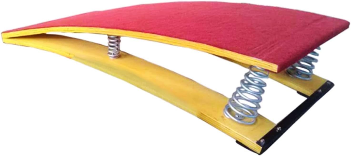 TIST High Jump Spring Board Vault Heavy Duty for Standard Competition Spring Board with 4 Extra Elasticity Springs Load 80kg / 180ls Landing Practice Art Project Assisted Springboard