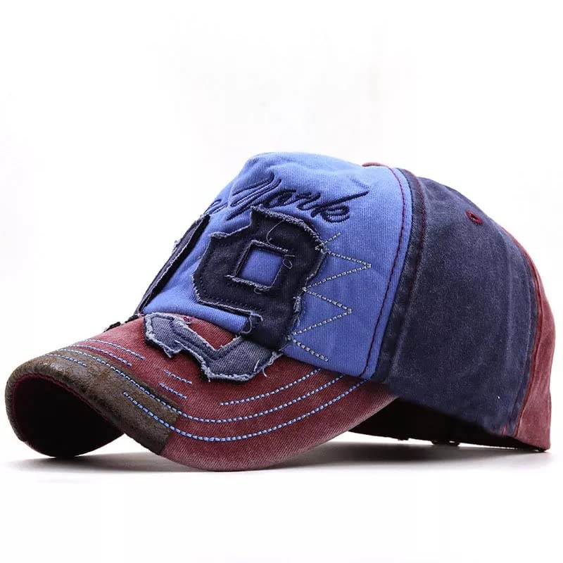 Image of Adjustable 79 Denim Cotton Cap Hat-Breathable Baseball Cap Adjustable One Size for Men and Women