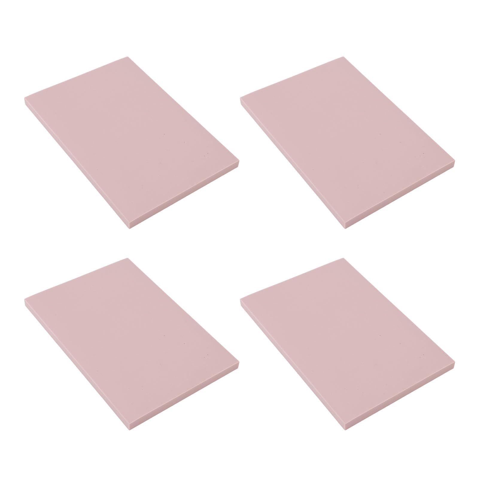 Generic Blocco Timbri in Gomma da 10 Pezzi, Morbidi e Facili da Intagliare per Stampe Fai da Te e Progetti Artigianali - Ideale per Principianti e Professionisti, Dimensioni 3,9x5,9x0,3 Pollici (PINK)