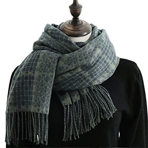 Sciarpe Foulard Sciarpa Sciarpa Donna Imitazione Cashmere Tassel Sciarpe Inverno Femmina Calda Plaid Sciarpa Scialle Scialle Avvolgere A Metà Lunghezza Fringed Sciarpe Regalo Scialle Stole ( Color : C