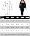 Imagen de Haibang Vestidos de Fiesta Mujer Elegantes Manga Larga Vestido Largo de Malla con Cuello Cuadrado Vestido Sexy Ajustado Bodycon Ruched Midi Vestido para Fiesta Cóctel Noche Club Ceremonia