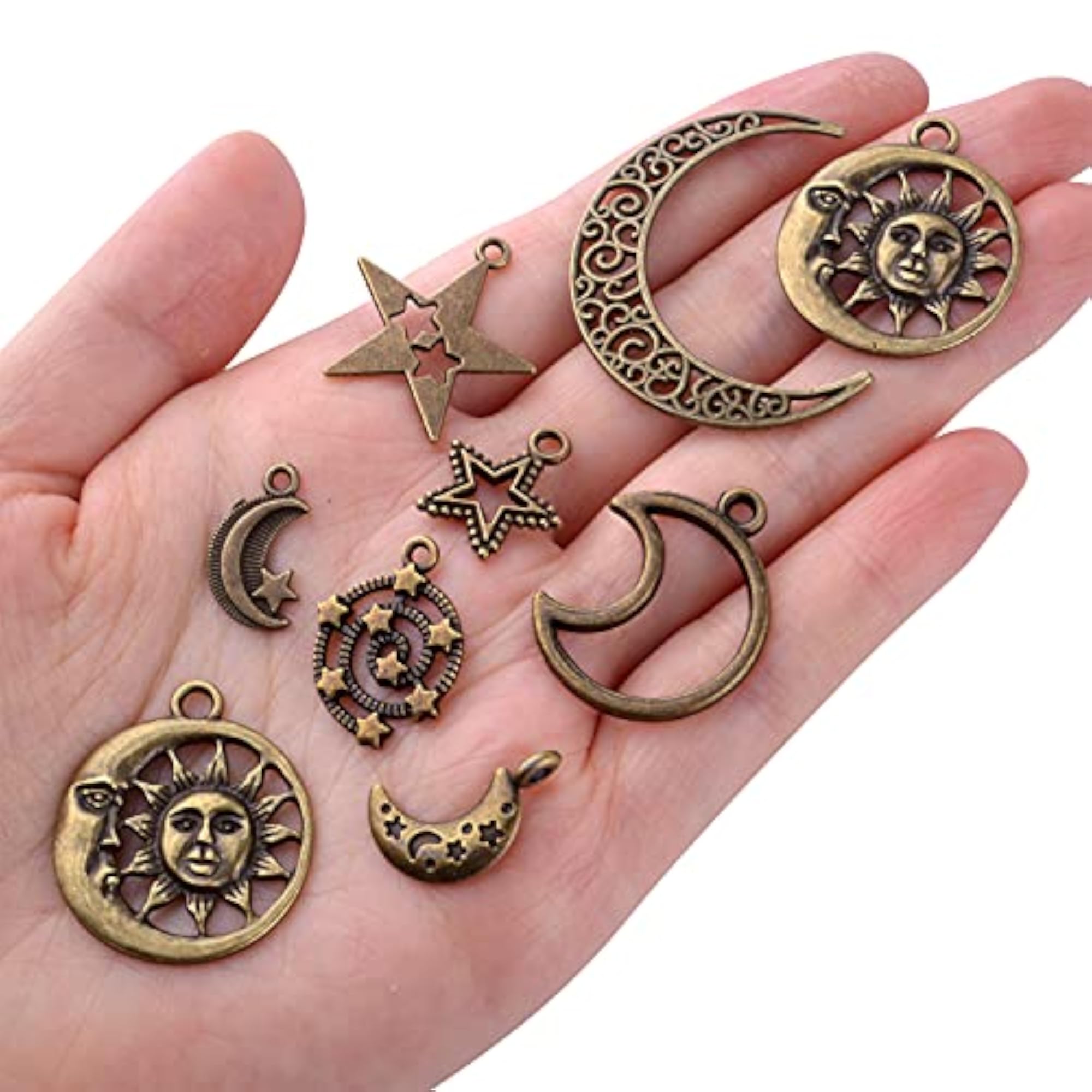 Celestial Pendant Charms for Jewelry Making