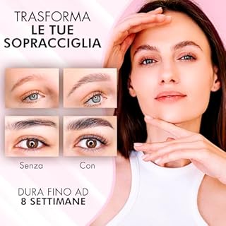 Laminazione Sopracciglia, Kit Laminazione Sopracciglia, Brow Lift 6-8 settimane, 15 trattamenti, Set Completo per Styling Fai-da-te, Brow Lamination Kit - BK1