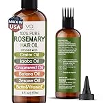 100% Pure Rosemary Oil For Hair Growth With Castor, Batana, Jojoba Oil - Infused With Biotin & Vitamin E-Blend of Effective Hair Oils for Hair Growth-Strengthening Treatment- By Vital Affair - 6 Fl Oz