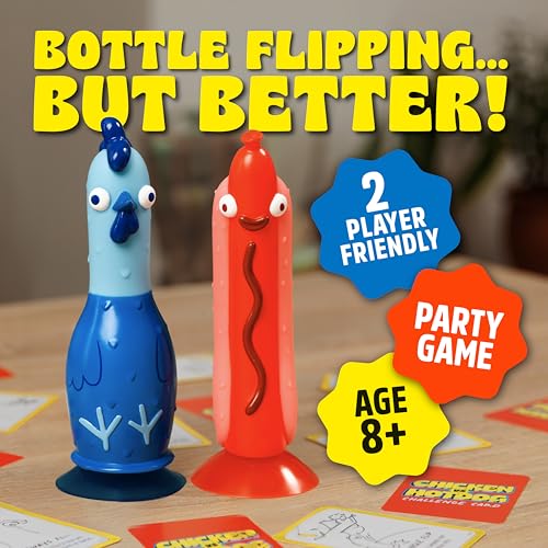 Image of Big Potato Chicken vs Hotdog: The Ultimate Chaotic Party Game | Flipping-Fun Game for Families | Great Yard and Outdoor Game | Bonus Content Included
