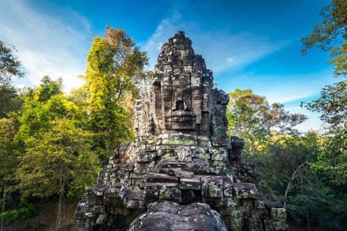 Poster Angkor Wat Cambodge 110 x 70 cm affiche temple cambodgien grand format de qualite