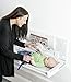 Foundations Classic Horizontal Baby Changing Station, Surface Mount with Backer-Plate, Light Gray (100-EH-BP)
