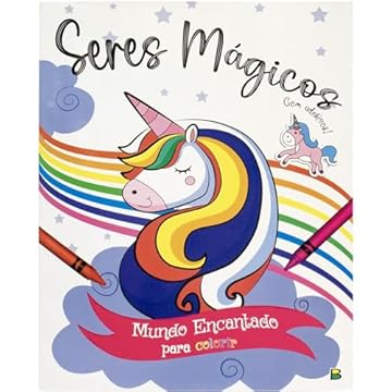 Capa do livro Mundo Encantado para Colorir: Unicórnio
