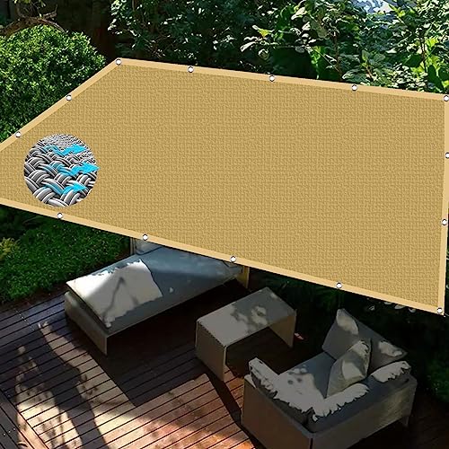 Voile d'ombrage rectangulaire écran confidentialité pour couverture végétale - 8