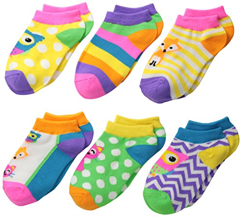 Jefferies Socks Girl's Critters Low Cut Socks 6 Pair Pack
