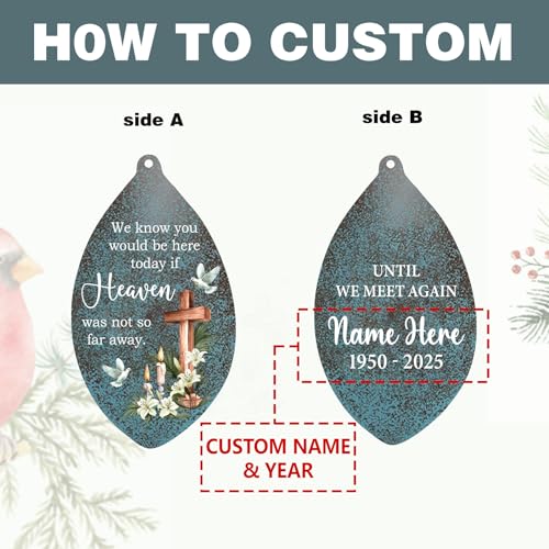 Image of ASTARIN Memorial Wind Chimes Personalized, Memorial Gifts Wind Chimes for Loss of Loved One, Sympathy Gifts Cross Wind Chime, Windchimes in Memory of a Loved One(Produced in Texas)