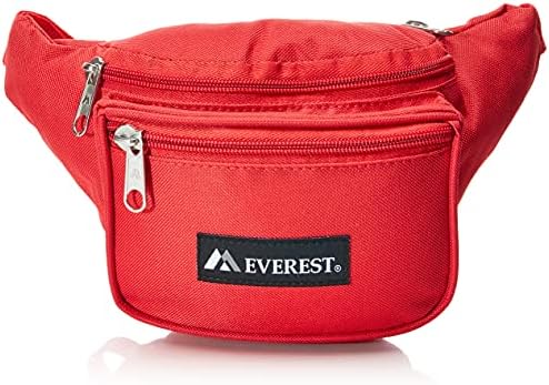 red pink fanny pack