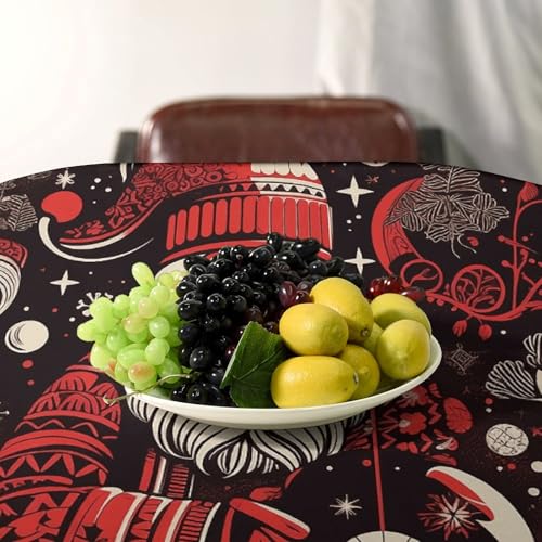 Nappe de table rectangulaire lavable pour éliminer les taches du repas de Noël - 6