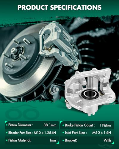 Image of SCITOO Rear Right Brake Caliper With Bracket 19-B2588 Compatible For Acura CL 2001-2003 For Acura TL 1999-2008 For Honda Element 2003-2011