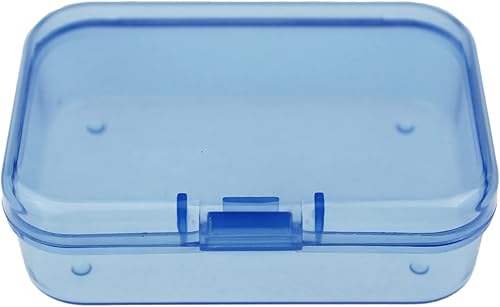 Miniatura 66 de Goodma 4 cajas rectangulares de plástico con tapas con bisagras para objetos pequeños y otros proyectos de manualidades