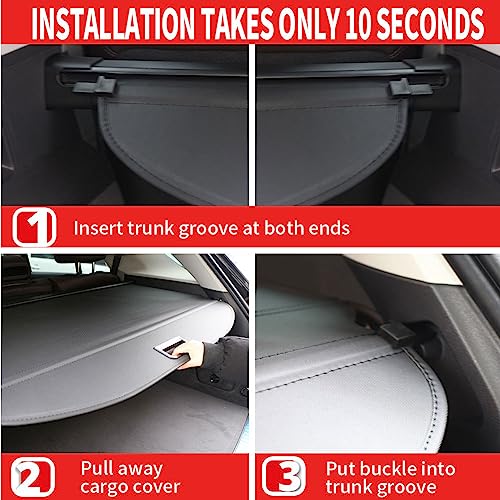 Marretoo for Genesis GV70 Cargo Cover 2022 2023 2024 2025 2026 for Genesis GV70 Accessories Black Retractable Trunk Cover Security Shield Shade by Marretoo - Image 3