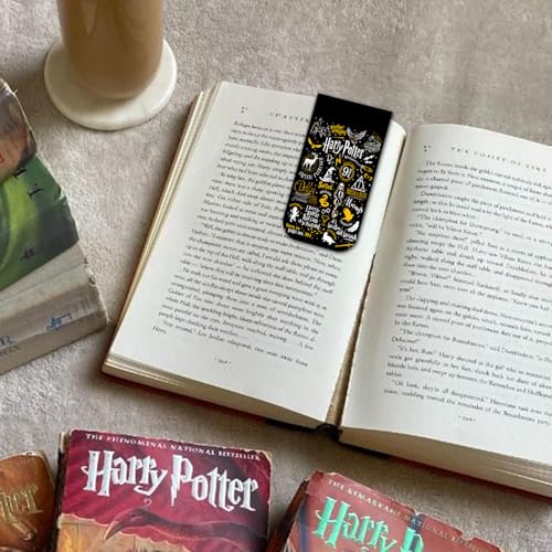 Image of Magnetic Bookmarks, Pack of 6, Best Gift for Readers, Book Enthusiast & Fans, Book Page Markers for Readers (Harry)