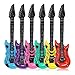 balacoo 6Pcs Chitarra Gonfiabile Gonfiabile Rock Star Giocattoli Palloncini Strumento Musicale Giocattolo di Musica A Tema Rifornimenti del Partito Gonfiabili Favori di Partito