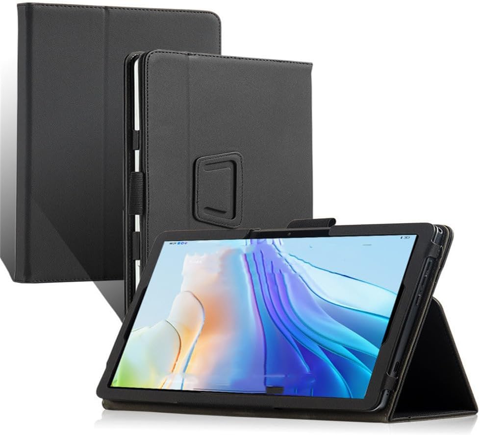 Compatible with Blackview Tab 18 12-INCH 2023 Tablet case, Full Coverage Ultra Slim Leather Cover Case with Folding Stand Cover Rugged with Auto Sleep/Wake (Black)
