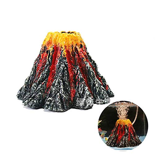 NEEVAS Volcano Air Bubble Stone Rockery Pump Aquarium Fish Tank Ornament Decoration
