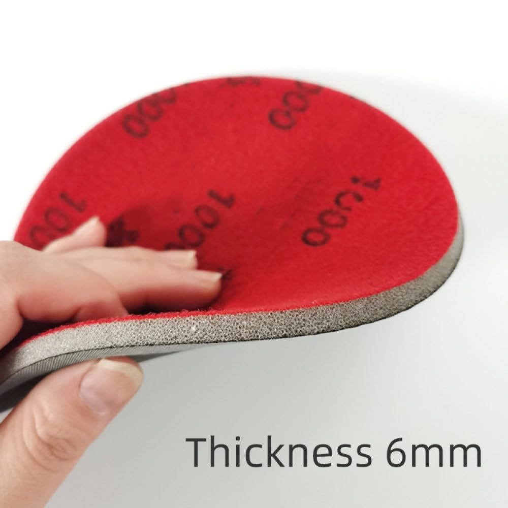 180-4000 Grit Gąbka do śpiewania Piankowy haczyk i amp; Papier ścierny pętelkowy 6 cali 150 mm Polerowanie i amp; Tarcze polerskie, ziarnistość 2000, 3 szt