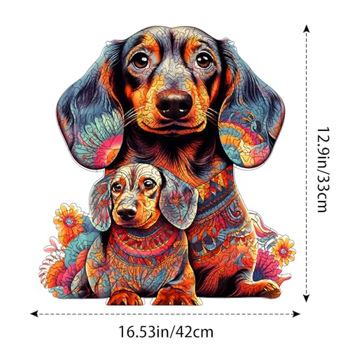 Puzzle de Madera para Adultos - Rompecabezas de 200 Piezas con Formas Irregulares de Animales, Regalo Creativo Único para Adultos y Niños miniatura 7