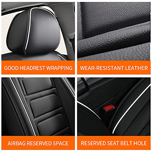 Ttx Lighting 2 Front Car Seat Covers Custom Fit For Hyundai Tucson 2005-2023 Seat Cover Cushion Waterproof Faux Leather Compatible With Airbag #TOP6