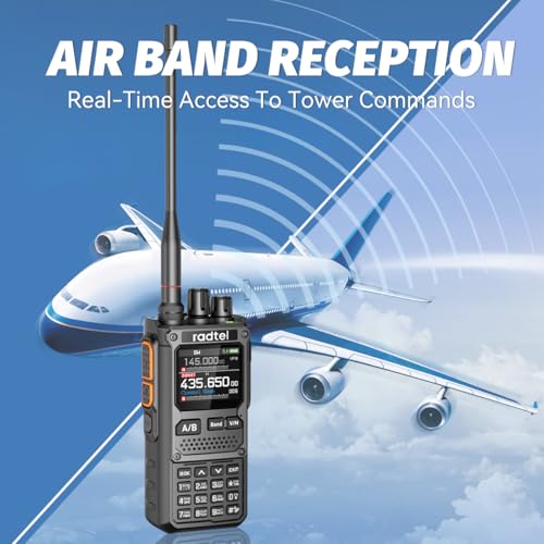 Radtel RT-920 Walkie Talkie 8W Langstreckenprogrammierbares Bluetooth Zweiweghandradio, SW MW LW CB 27MHz -126dBm Empfang SSB AM FM Geräuschreduzierung NOAA