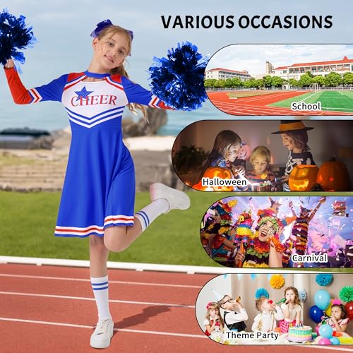 Disfraz completo de animadora para niñas 5-13 años miniatura 5