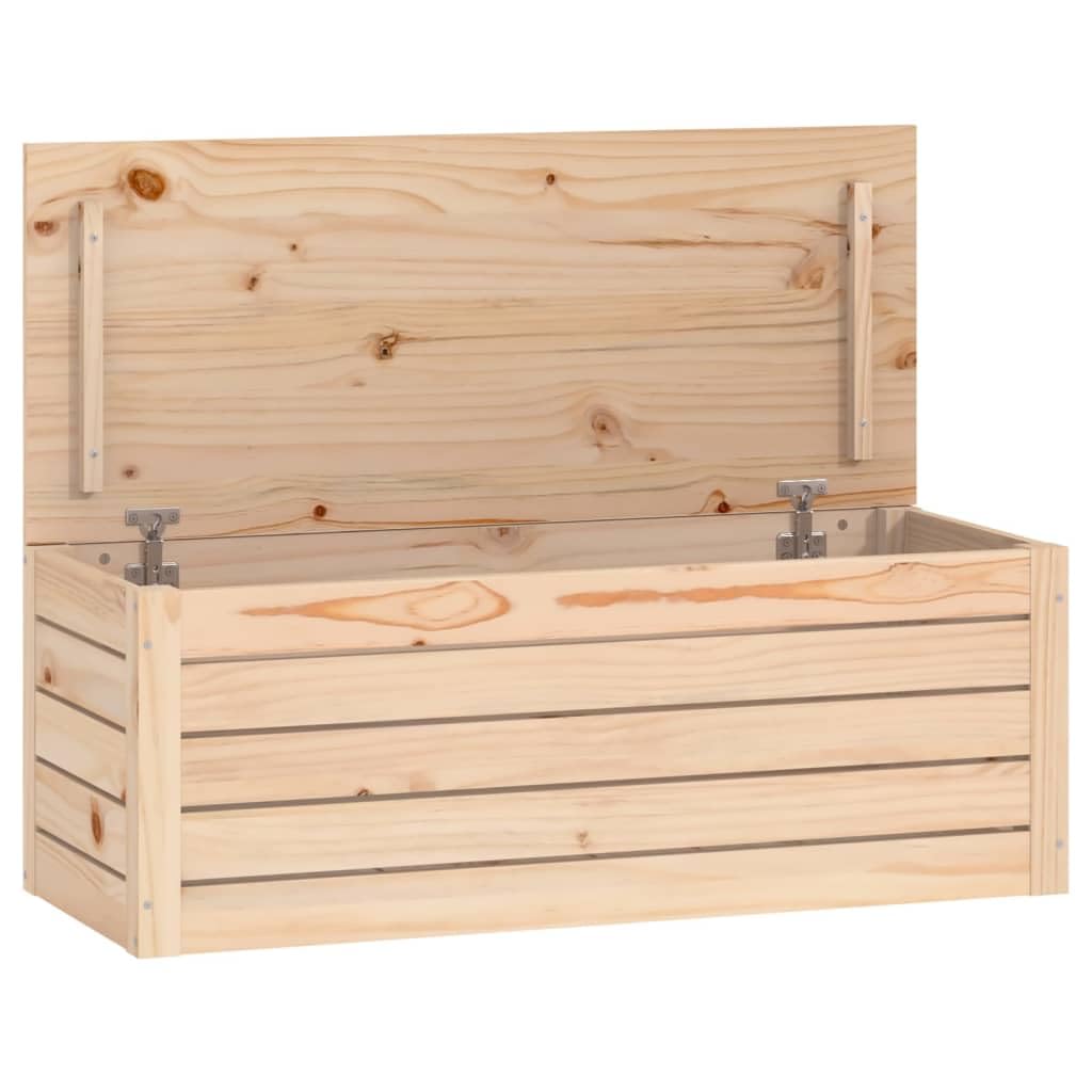 vidaXL Truhe – Aufbewahrungsbox aus massivem Kiefernholz