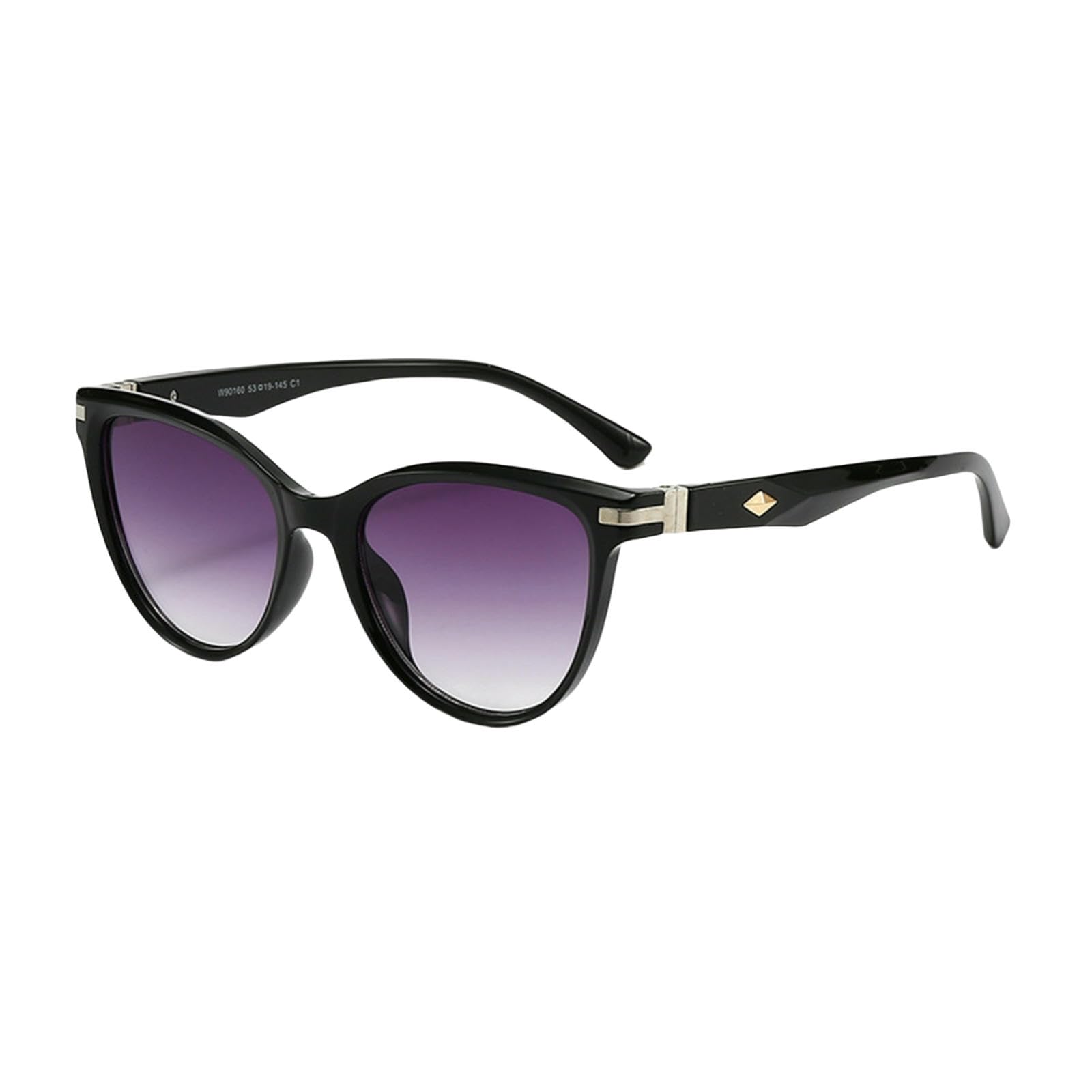 Lunettes de soleil femme haute qualité rétro noir gris pour protéger vos yeux avec style