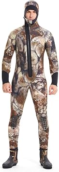 Ultra Stretch 5Mm Neoprene Wetsuit, Winter Warm Front Zip Full Body Diving Suit for Men Women-Snorkeling Scuba Diving Swimming Surfing