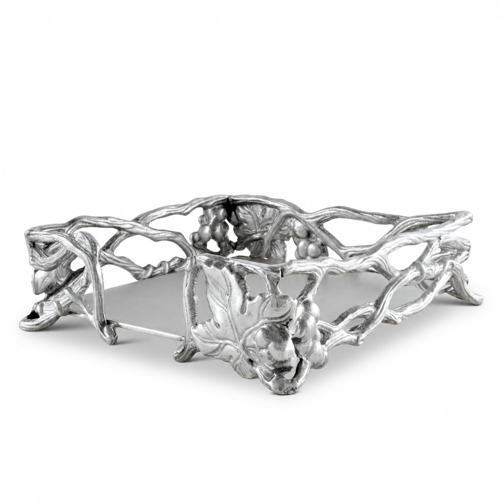 Arthur Court Serviettenhalter, Aluminium, Mediterranean, Silber