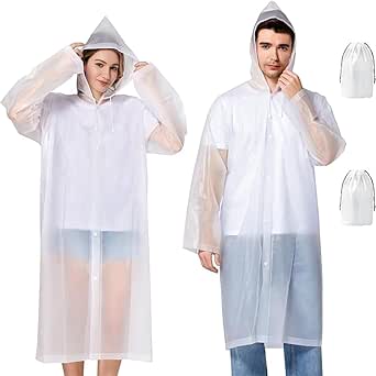 Impermeable Niño,reutilizable Eva Poncho Lluvia Con Capucha | Meses Sin