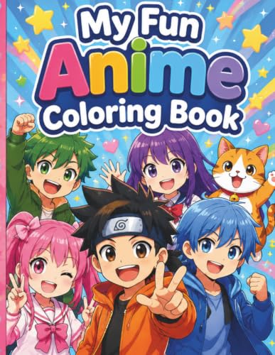 My Fun Anime Coloring Book (Fun Coloring Books) image 2