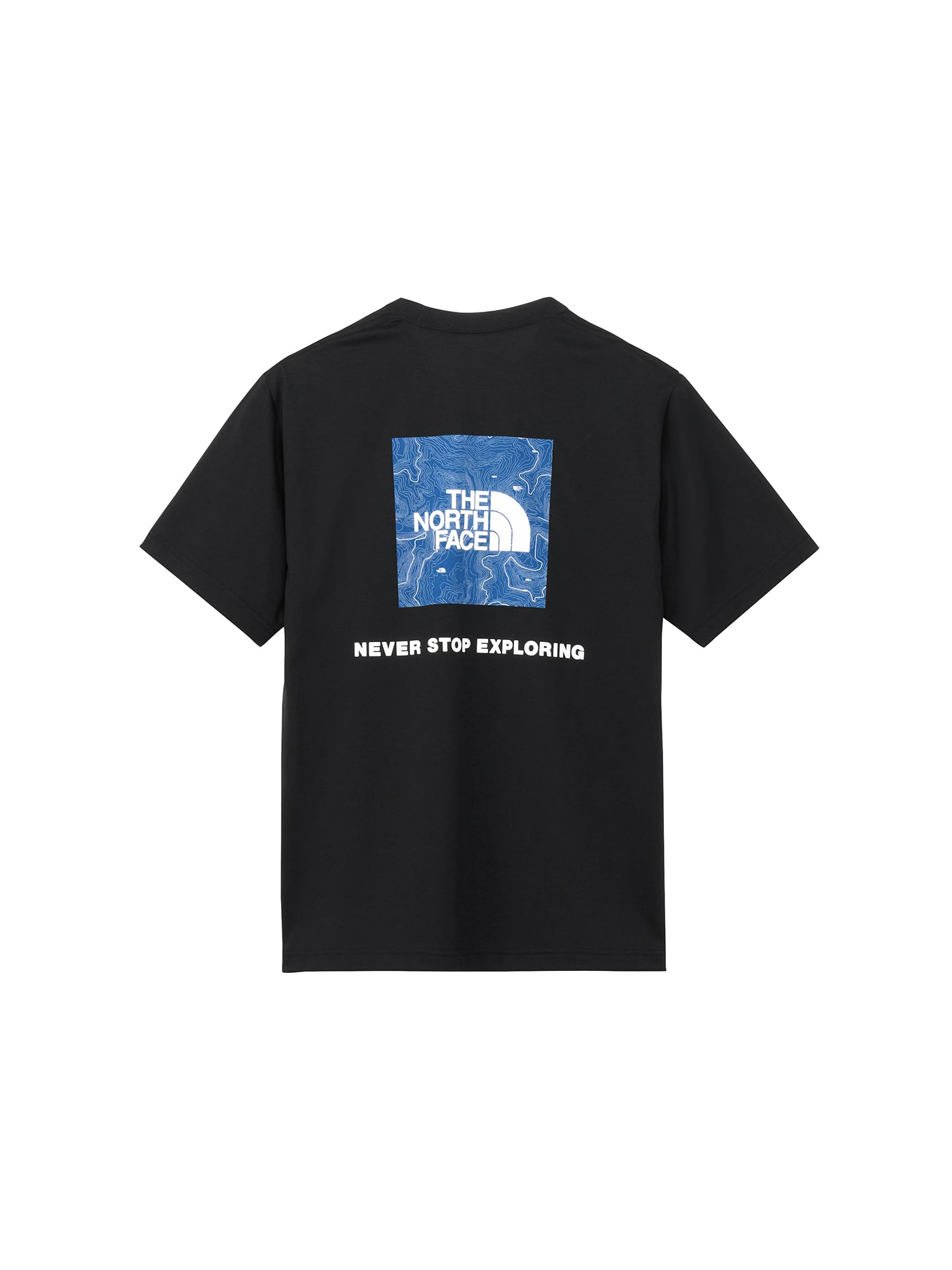 背面に配された特徴的なグラフィックロゴが目を引く、ザ・ノース・フェイスのTシャツ。