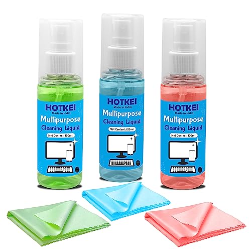 HOTKEI Pack of 3 Laptop Screen Cleaner Cleaning Spray kit for Laptop...
