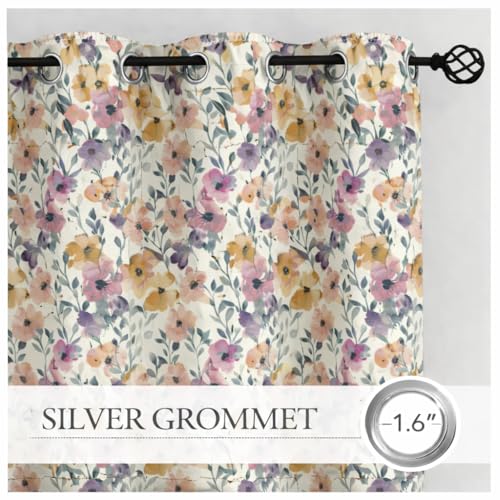 Image of STITCHNEST 'Whispering Gardens Series' Premium Heavy Polyester 100% Blackout Curtains 7 Feet Long Set of 1 | Door Curtain 7 Feet x 4 Feet | Perfect for Home Decor