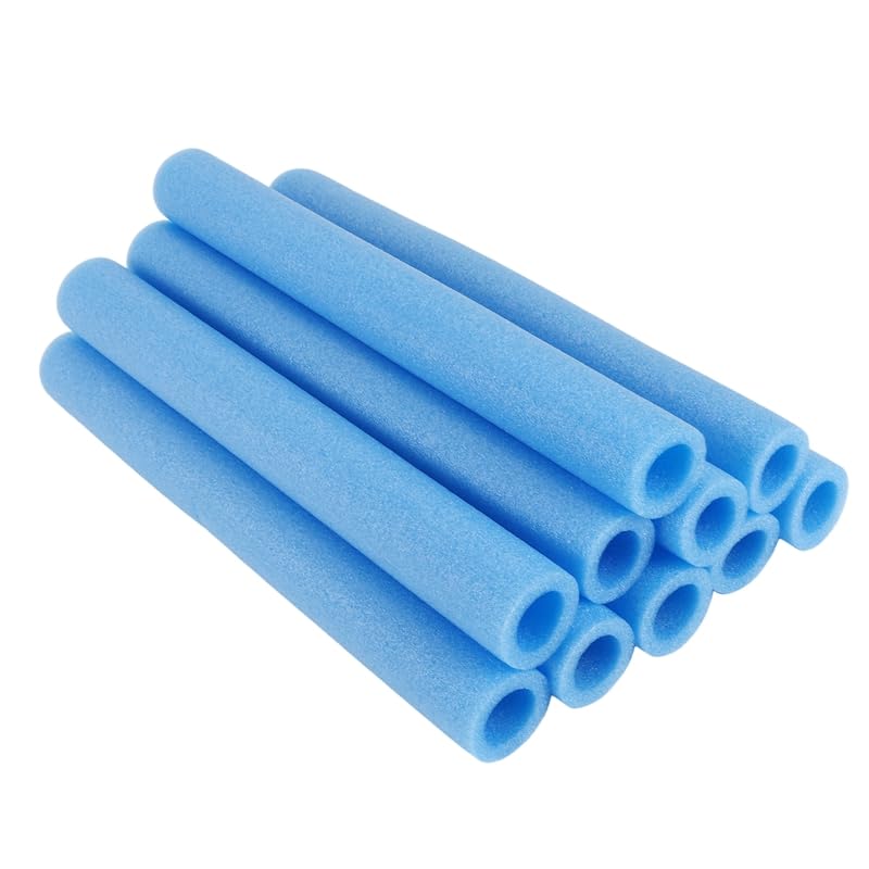 EIAOSI 10 pezzi di aste per trampolino di copertura per tubi in schiuma, 40 cm, colore blu