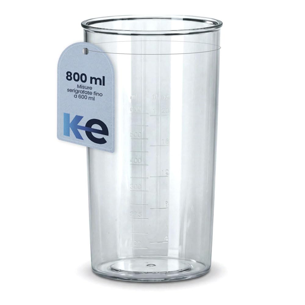 Anakel Home Contenitore Frullatore ad Immersione 600ml Per misurare Quantità | Misurino Graduato Plastica