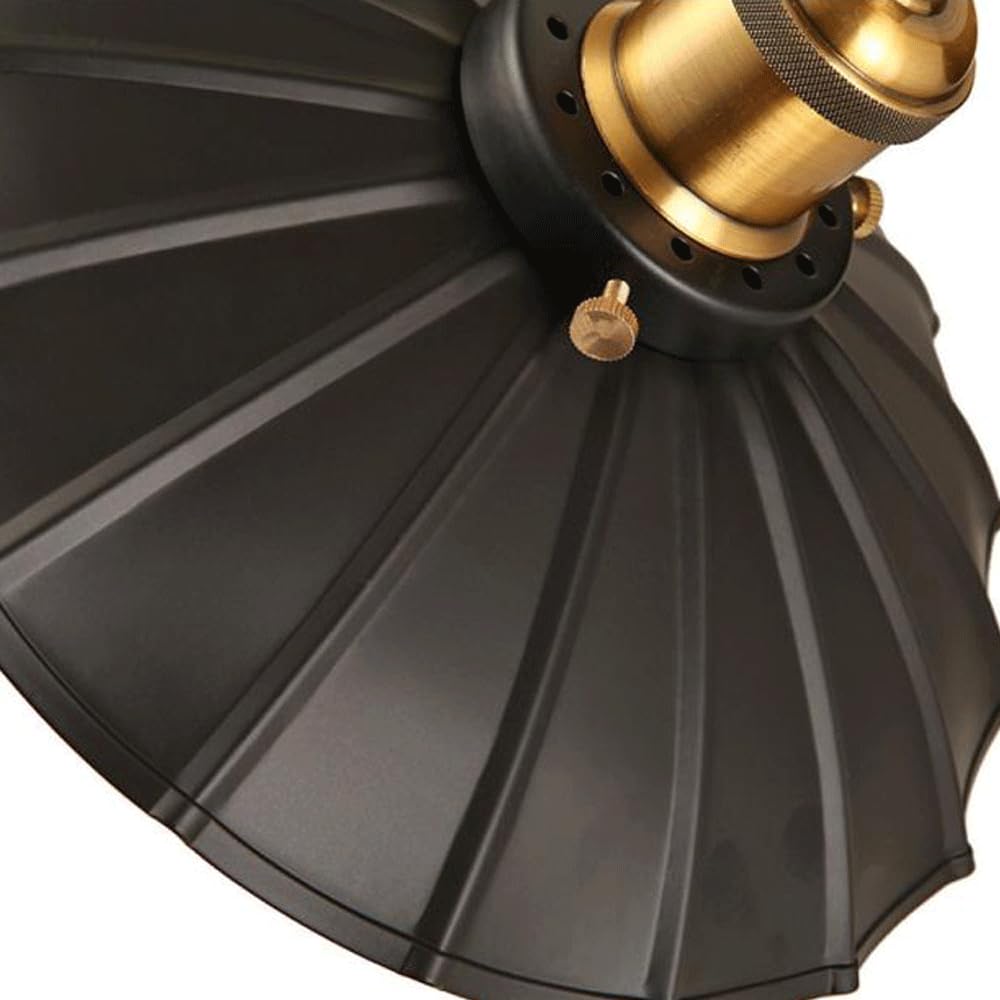 Retro styl industrialny żelazna lampa wisząca, kreatywny klosz w kształcie parasola, pojedyncze gniazdo E27, dekoracyjna oprawa do ganku i podjazdów