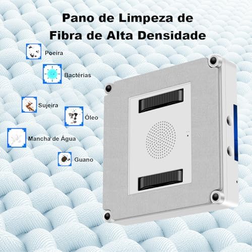 Robô de Limpeza de Janelas LILIN YW509 com spray de água em 4 direções,Planejamento Inteligente de Rotas com IA, Tecnologia de Detecção de Bordas, sistema de segurança múltiplo, Controle Remoto