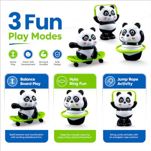 Image of SIGNAMIO Cute Panda Action Set Baby Toys, 3 Piece Set