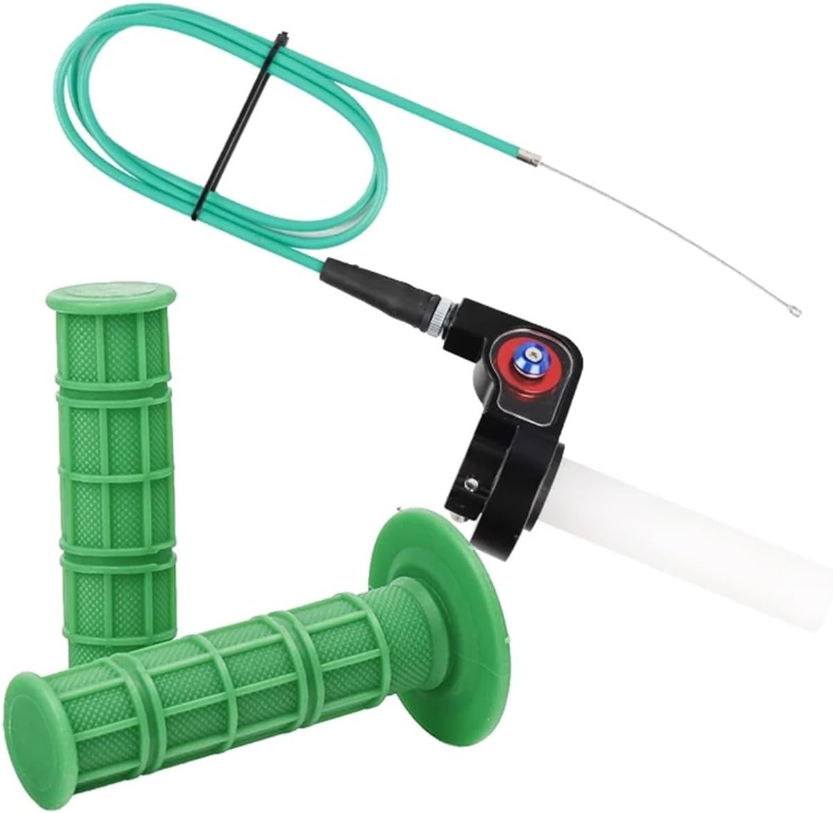 Motorcycle Quick Twist Throttle Fixed Handle 1.2m Throttle Cable Compatible With YZ125 YZ250 YZ 125 250 YZ125X YZ250 Universal(Yellow Set)