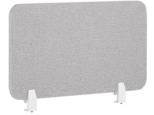 Beliani Pannello Divisorio Fonoassorbente in PET 80 x 40 cm Grigio Chiaro